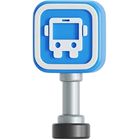 icono de parada de autobus
