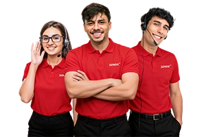 equipo de ejecutivos de call center