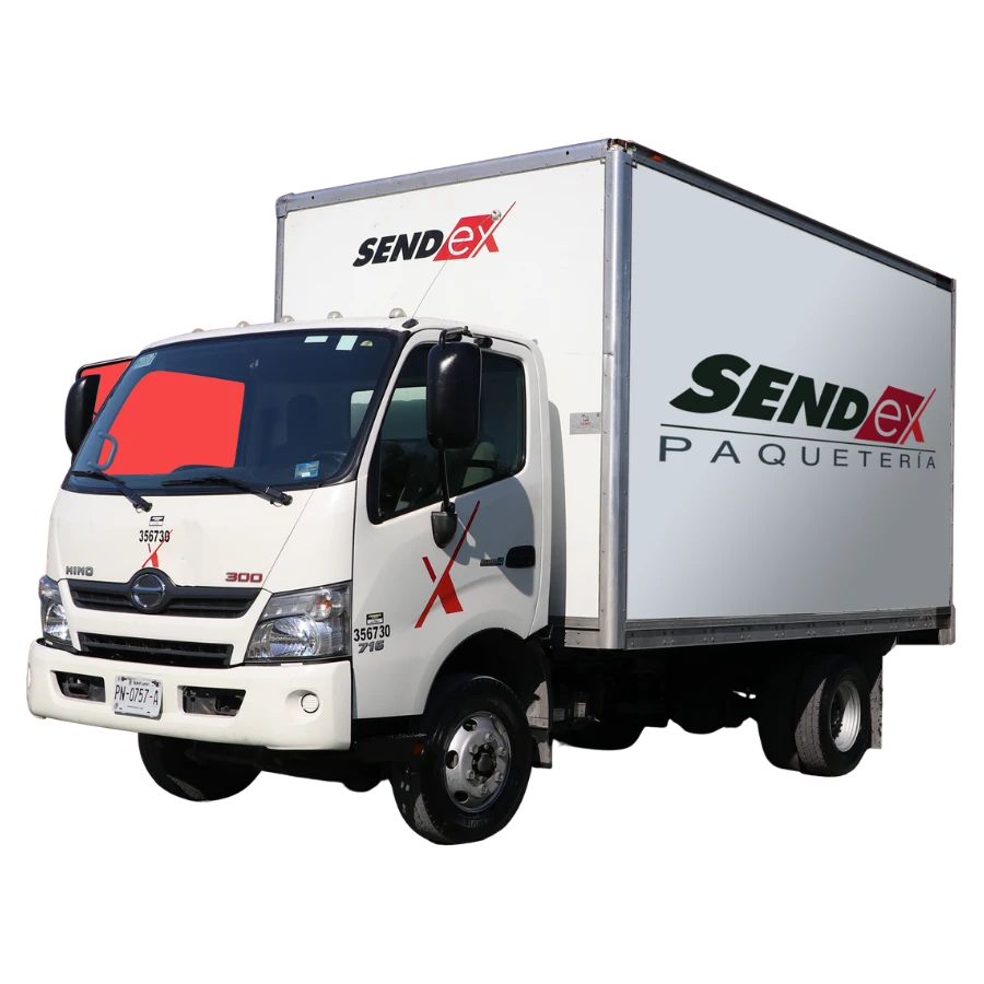 camioneta de reparto de sendex