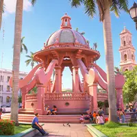 kiosko en la plaza principal de tampico
