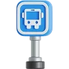 icono de parada de autobus